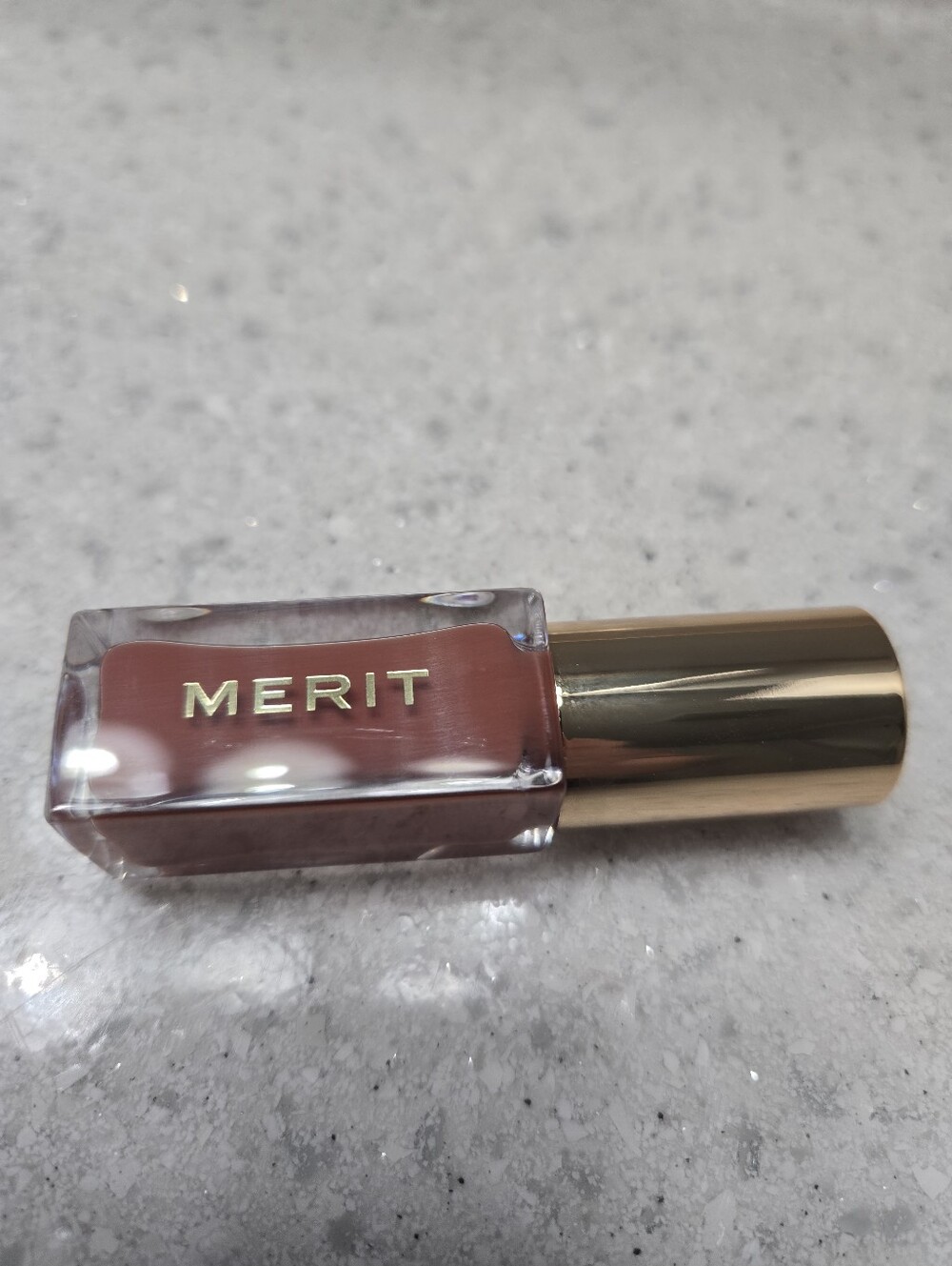Merit Beauty Shade Slick Tinted Lip Oil in Au Naturel Lip Gloss Shade